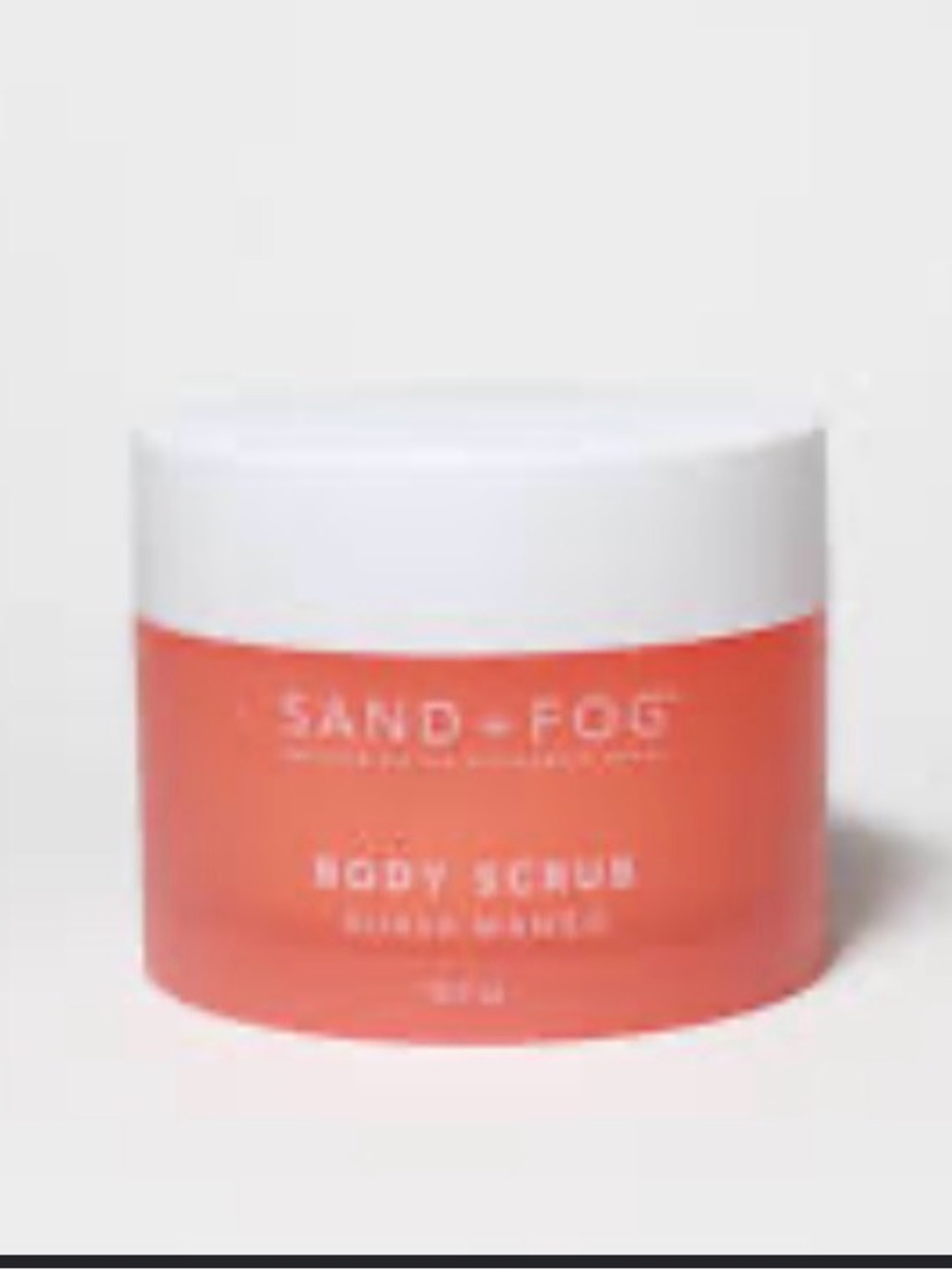 SAND+FOG  Guava Mango Body Scrub provides gentle exfoliation for smooth
